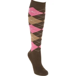 Chaussettes d'équitation Brescia wood/dark rose