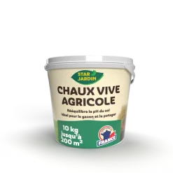 Chaux vive agricole granulés seau de 10 kg