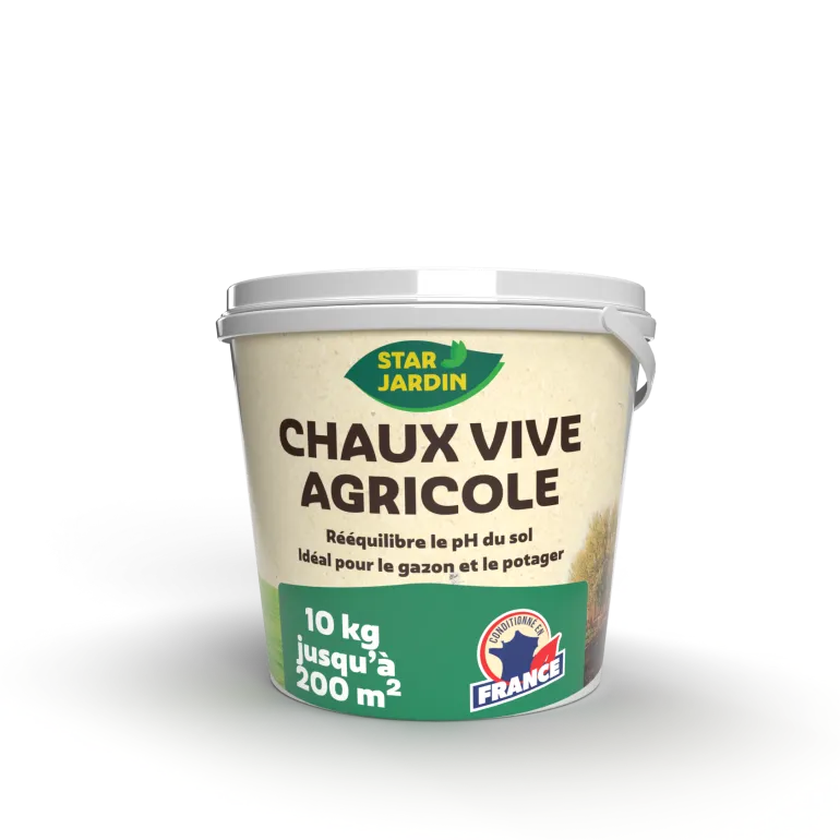 Chaux vive agricole granulés seau de 10 kg
