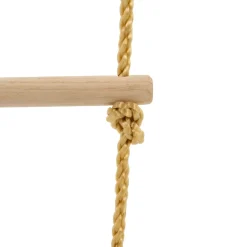 Échelle corde 5 barreaux bois pour portique h.190-250 cm