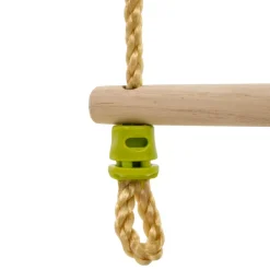 Échelle corde 5 barreaux bois pour portique h.190-250 cm