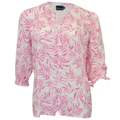 Chemisier femme Izold fuchsia/blanc MORAN'S