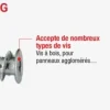Chevilles sans-perçage métal sting plugs Ø4x39mm (x20)