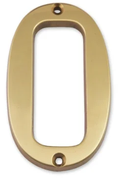Chiffre en laiton massif N°0 H.97mm CHAPUIS