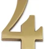 Chiffre en laiton massif N°4 H.97mm CHAPUIS