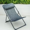 Chilienne pliante Kara gris anthracite 79x62x87cm