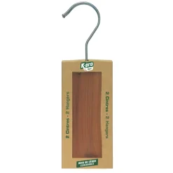 Cintre en bois de cèdre aromatique (x2) K.PRO