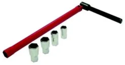 Clé robinet Lavabo 13 mm + douilles PEUGEOT OUTILLAGE