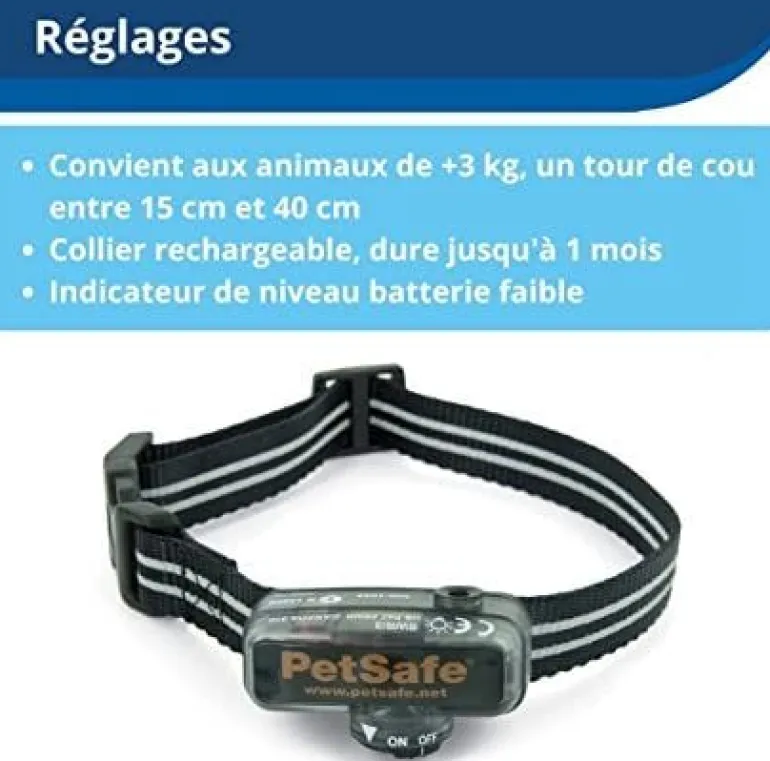 Clôture à fil "Petits chiens" + collier à pile PETSAFE