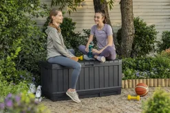 Coffre de jardin Kentwood en résine gris 350L KETER