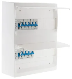 Coffret 2 rangées 26 modules équipé blanc