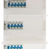 Coffret 3 rangées 39 modules 13 disjoncteurs + 3 interrupt.