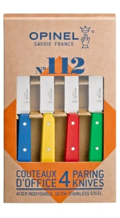 Coffret 4 couteaux d'office n°112 coloris classiques OPINEL