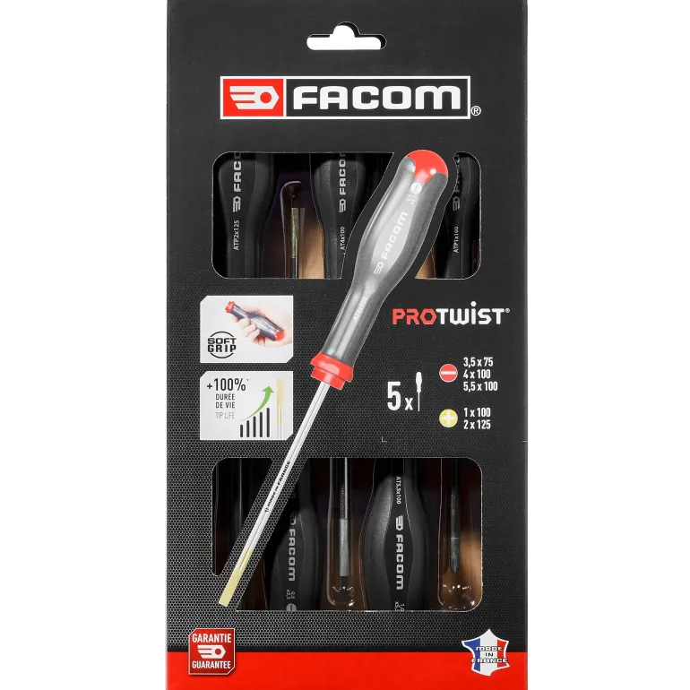 Coffret de 5 tournevis Protwist FACOM