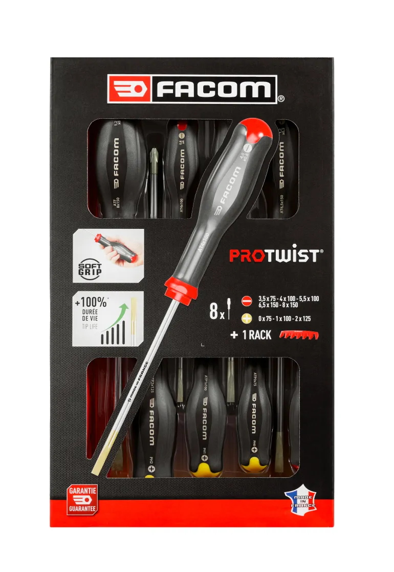 Coffret de 8 tournevis Protwist FACOM