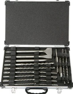 Coffret 12 forets et 5 outils burinage SDS-PLUS MAKITA