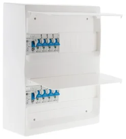 Coffret 2 rangées 26 modules équipé blanc