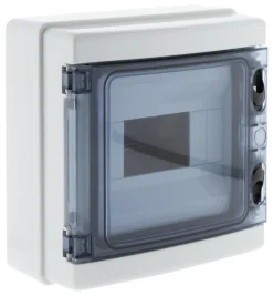 Coffret étanche 12 saillie IP65 blanc/gris
