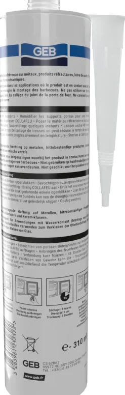 Colle mastic réfractaire Propfeu Collafeu 310ml GEB