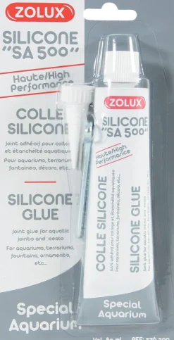Colle silicone transparente pour aquarium 80ml