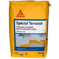 Colle à carrelage/pierres naturelles SikaCeram C2 gris 25kg