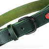 Collier pour chien cuir classique 20mm 35/45cm vert ZOLUX