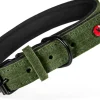 Collier pour chien cuir confort 30mm 63/74 cm vert ZOLUX
