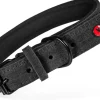 Collier pour chien cuir confort 30mm 63/74 cm noir ZOLUX
