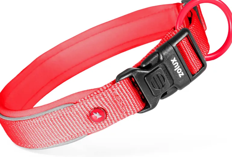 Collier pour chien nylon premium 20mm 40/45 cm rouge ZOLUX