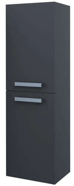 Colonne de salle de bain Smart à suspendre 2 portes gris