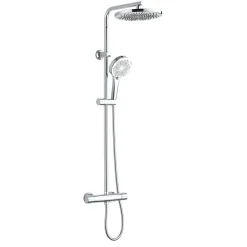 Colonne de douche thermostatique chromée
