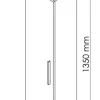 Colonne Pallas 30 cm coloris chêne clair ONDEE