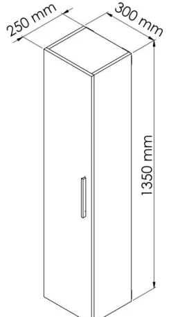 Colonne Pallas 30 cm gris ONDEE