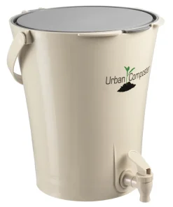 Composteur de cuisine Urban City 8L gris + Speedy-Compost