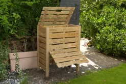 Composteur en bois Kale 80x100x100cm