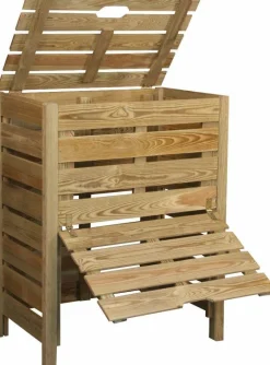 Composteur en bois Kale 80x100x100cm