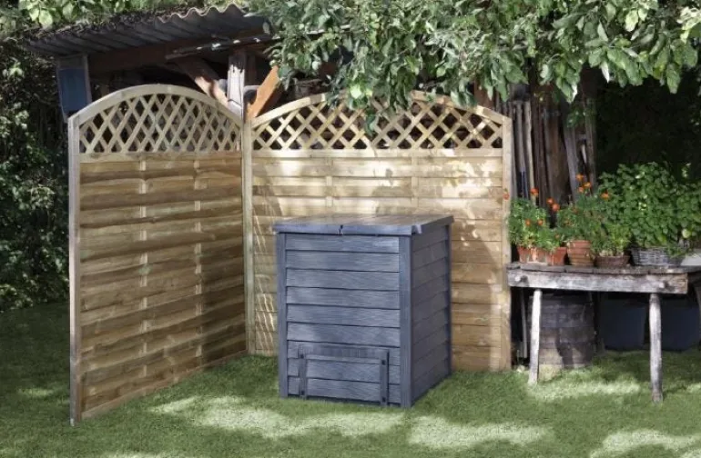 Composteur Thermo-Wood 400 L avec grille de fond GARANTIA