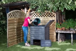 Composteur Thermo-Wood 400 L avec grille de fond GARANTIA