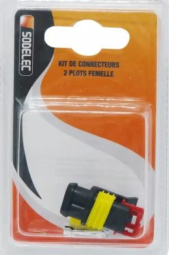 Connecteur étanche femelle complet 2 voies