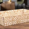 Corbeille kraft 37x28x07,3 cm blanc