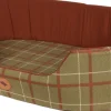 Corbeille chien Classic Confort Highland T70 kaki/rouille