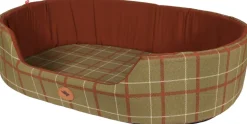 Corbeille chien Classic Confort Highland T65 kaki/rouille