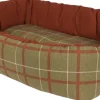 Corbeille chien Cosy Confort Highland T57 kaki/rouille
