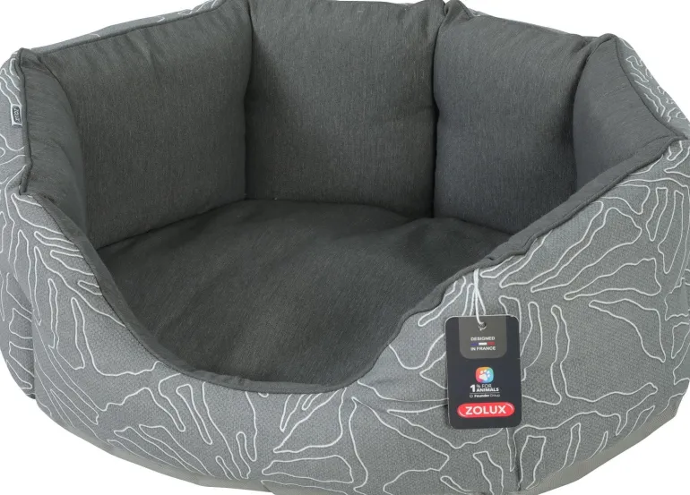 Corbeille ronde pour chien Club Naya gris ZOLUX