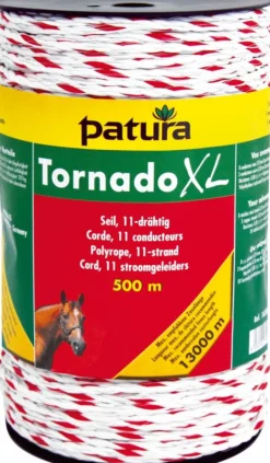 Corde TORNADO XL blanc/rouge 11 conducteurs 500 m