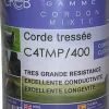 Cordon tressé mixte Ø3,3mm 400m utilisation intense CREB