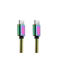 Cordon USB-C / USB-C ressort - 2m
