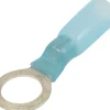 Cosse à oeil isolée thermorétractable bleue M4 (x10)