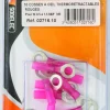 Cosse à oeil isolée thermorétractable rouge M5 (x10)
