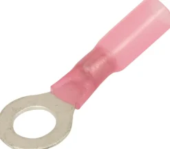 Cosse à oeil isolée thermorétractable rouge M5 (x10)
